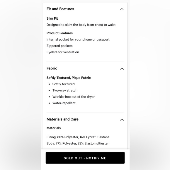 NWT LuluLemon Black Men’s Venture Blazer, Size Medium (Sold Out Online) - Picture 10 of 10